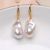 Baroque Pearl Drop Hook Earrings