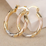 Vintage Round Hoop Earrings – Gold, Silver & Rose Gold