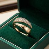 Gold Heart & Hands Ring