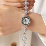 Flower Link Gold Watch