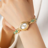 Elongated Gold Watch