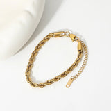 Twisted Rope Gold Bracelet