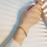 Twisted Rope Gold Bracelet