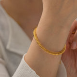 Simple Gold Bracelet