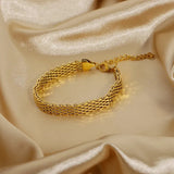 Simple Silhouette Gold Bracelet