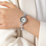 Flower Link Gold Watch