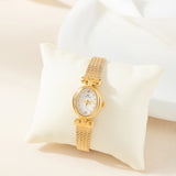 Oval Gold Watch