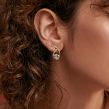 Cross Cubic Zirconia Earrings