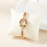 Crystal Edge Gold Watch