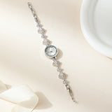 Flower Link Gold Watch