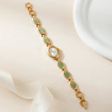 Elongated Gold Watch