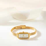 Rectangular Gold Watch