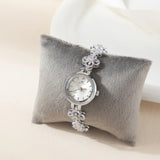 Flower Link Gold Watch