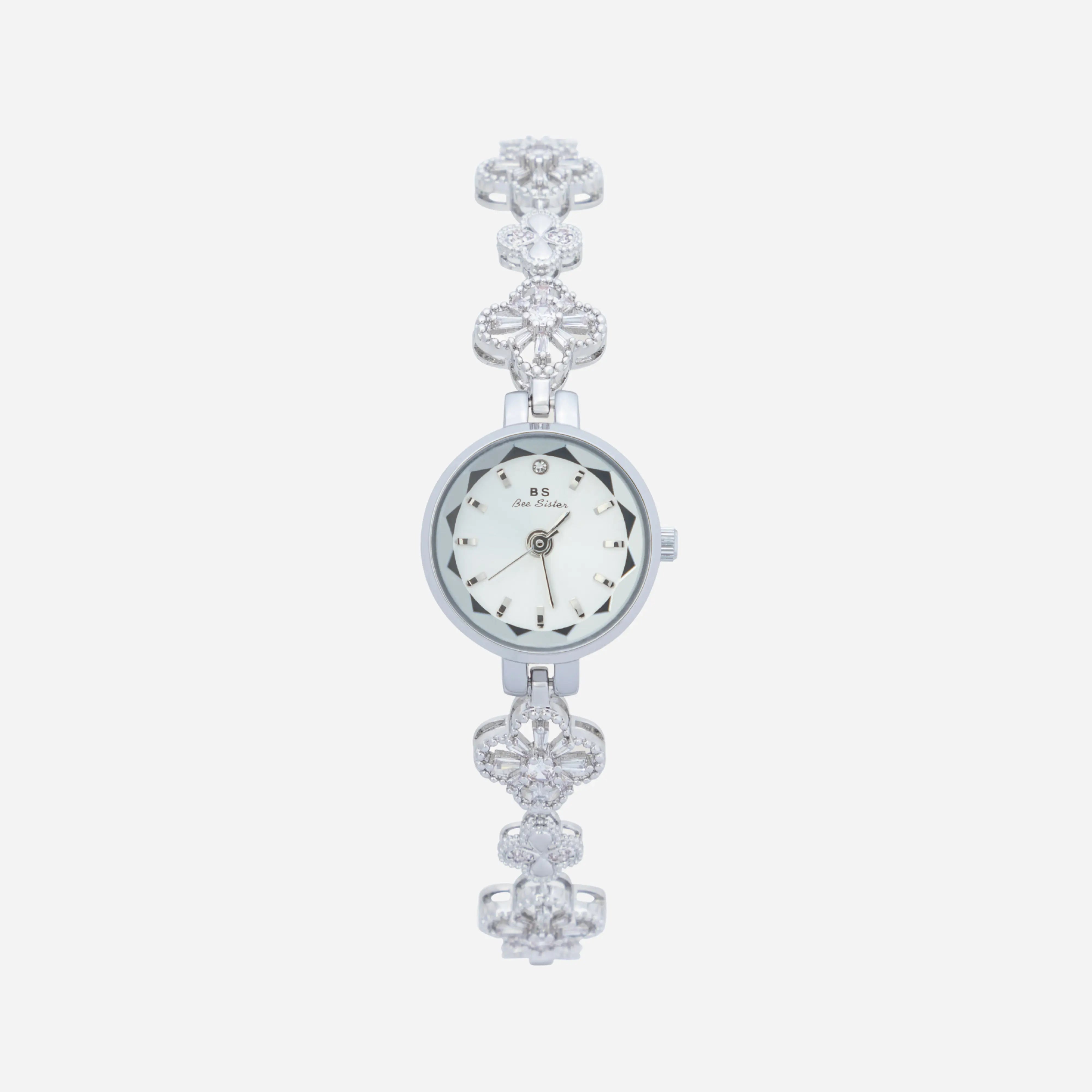 Flower Link Gold Watch