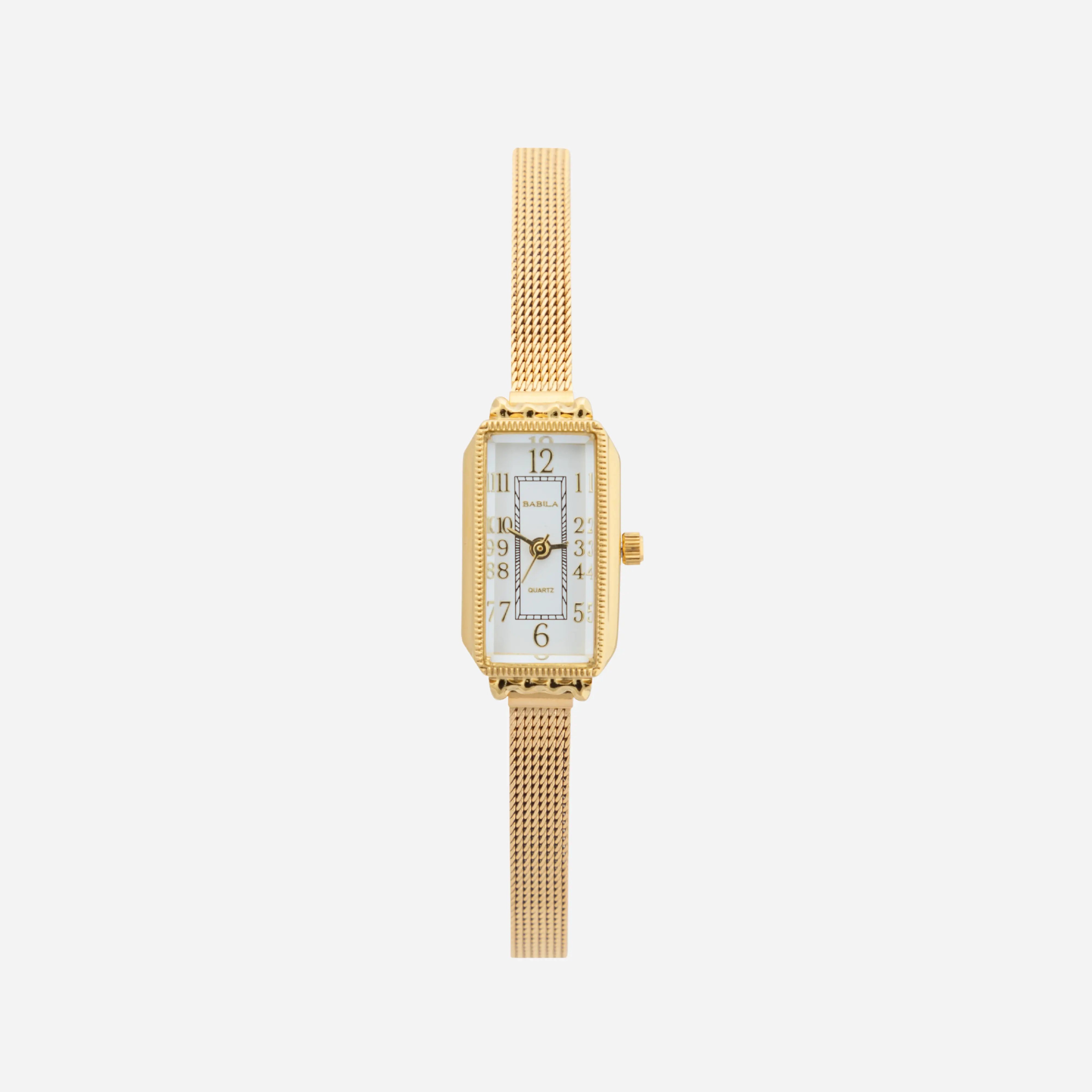 Rectangular Gold Watch