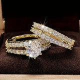 Double Pavé Ring Set
