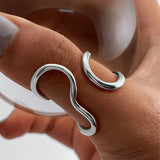 Sculptural Wave Ring