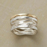 Openwork Two-Tone Ring