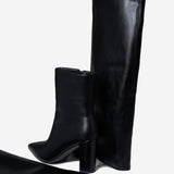 2 in 1 knee & ankle boots - Black