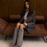 Lavista Suede knee-high boots - Grey