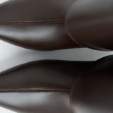 Barfin Leather Knee-High Boots - Dark Brown