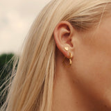 Open Heart Hoop Earrings