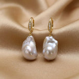 Baroque Pearl Drop Hook Earrings