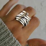 Layered Silver Ring