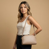 Crossbody Bag Croc Leather Women Handbag