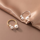 Triple Pearl Adjustable Ring