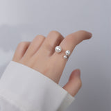 Triple Pearl Adjustable Ring
