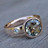 Crystal Accent Gold Ring