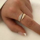 Gold Heart & Hands Ring