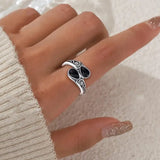 Floral Twin Stone Ring