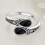Floral Twin Stone Ring