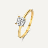 Solitaire Crystal Ring