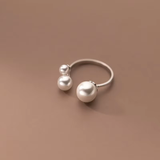 Triple Pearl Adjustable Ring