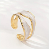 Sculpted Wave Ring