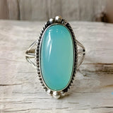 Vintage Turquoise Statement Ring in Sterling Silver