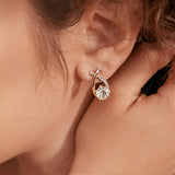 Cross Cubic Zirconia Earrings