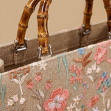 Tote Bag with Bamboo Handles