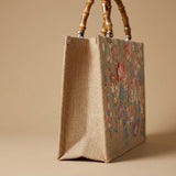 Tote Bag with Bamboo Handles