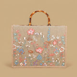Tote Bag with Bamboo Handles