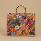 Tote Bag with Bamboo Handles