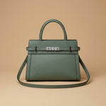 Top Handle Bag with Belted Flap