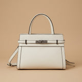 Top Handle Bag with Belted Flap