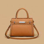 Top Handle Bag with Belted Flap