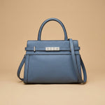 Top Handle Bag with Belted Flap