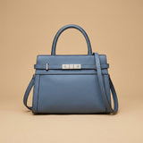 Top Handle Bag with Belted Flap
