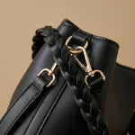 Shoulder Bag with Braided Handle
